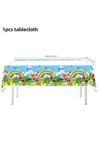 Choice 12inch 1pcs tablecloth Sprunki Birthday Party Decoration Tableware Cup...