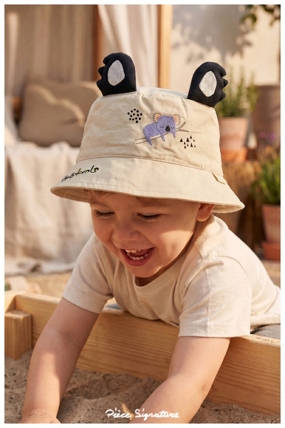 PIECE SIGNATURE 100% Cotton, "Cute Koala" Themed Hat Designed for "Little Adv...