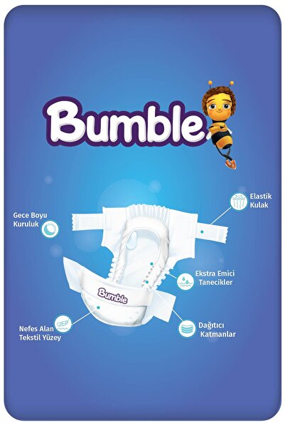 Bumble 5 Numara Junior Bebek Bezi 11-18 Kg Mega Paket 72 Adet