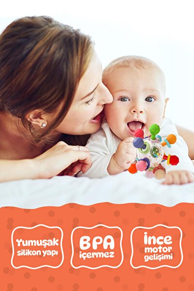 Circle Toys Montessori Duyusal Diş Kaşıyıcı Top