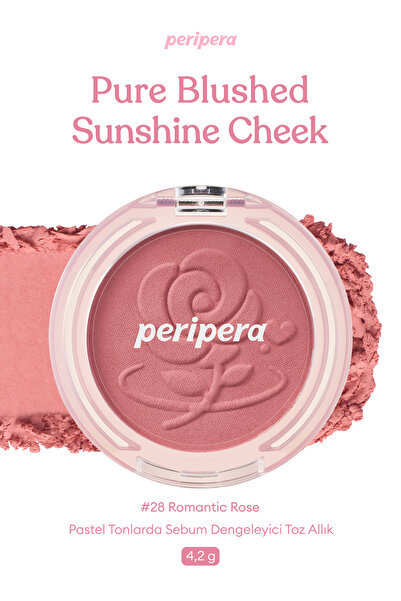 PERIPERA Yumuşak ve Nemli Dokulu Allık Pure Blushed Sunshine Cheek (#28 Roman...