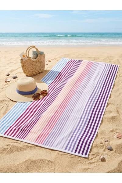 Özdilek Line up Velvet Cotton Beach Towel (70X150)