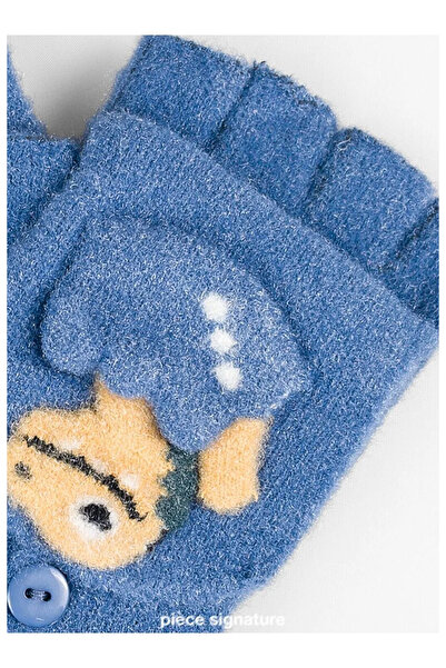 PIECE SIGNATURE 95% Nylon 5% Spandex, Boys' Soft Cover Cut Gloves (Ages 4-8)