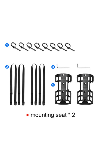 Choice1 Two brackets NEWBOLER 2025 Portable Waterproof Bike Fork Bag 5L Porta...