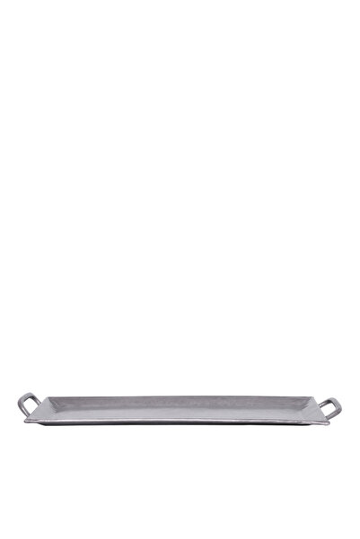 Yargıcı Dövme Desenli Alüminyum Dikdörtgen Tepsi(23x57x3 Cm)