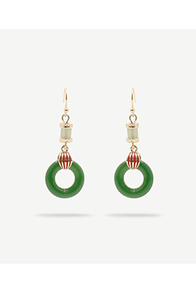 Yargıcı Glass Stone Detailed Dangle Earrings