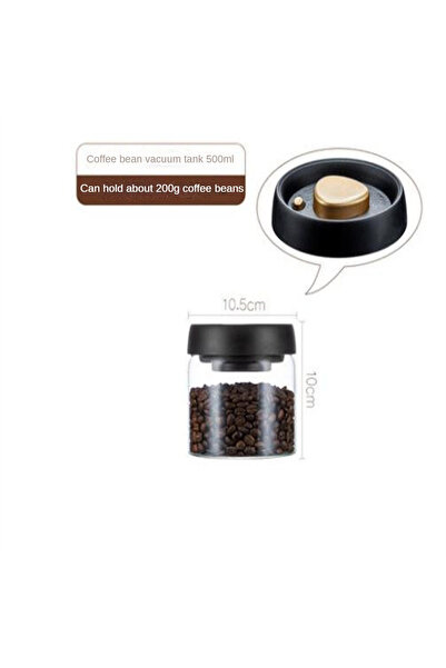 Choice3 500ml 1pack Coffee Bean Storage Container Airtight Lid Sealed with Pr...