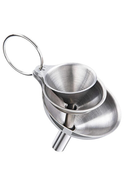 Choice1 3pcs Set 3/5 Pcs Stainless Steel Kitchen Funnels Set Food Grade Metal...