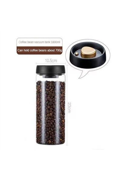 Choice 1800ml 1pack Coffee Bean Storage Container Airtight Lid Sealed with Pr...