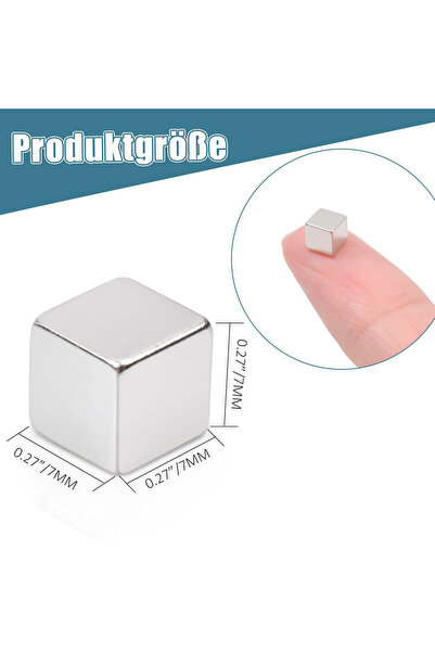 Choice 7x7x7mm-20PCS 7 x 7 x 7mm مغناطيسات أرضية نادرة، مغناطيسات صغيرة للثلا...
