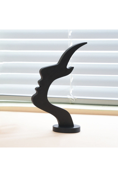 Choice 1Pc Black 2Pc Creative Side Face Shaped Eyeglass Holder Stand 3D Print...