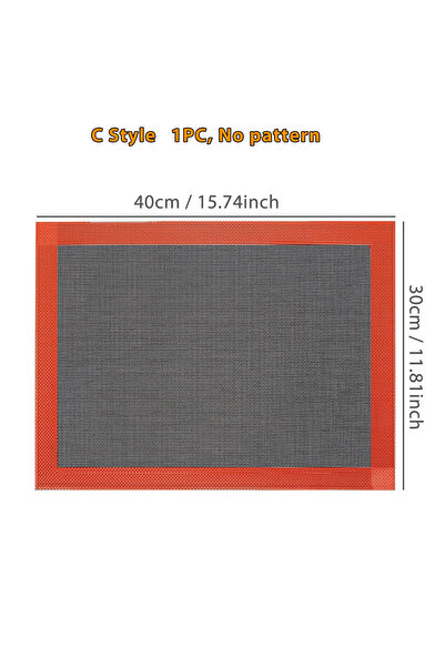 Choice C-No Pattern 1PC Perforated Silicone Baking Mat, 2 Sides with Puff & R...