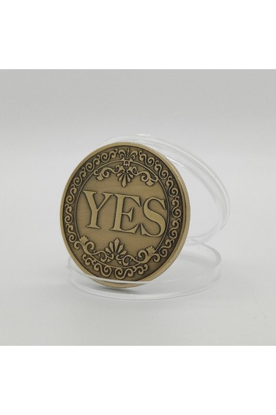 Choice Antique bronze color 1PC Bronze Yes or No Commemorative Coin Souvenir ...