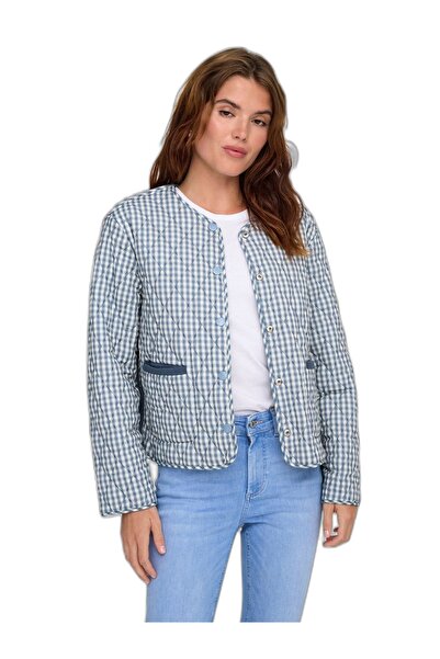 ONLY ONLBILL LIFE REV QUILTED JACKET CC OTW Kadın Blue Mont - 15361375