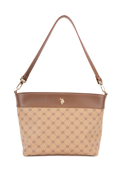 U.S. Polo Assn. K.Beige Women's Shoulder Bag Us26561