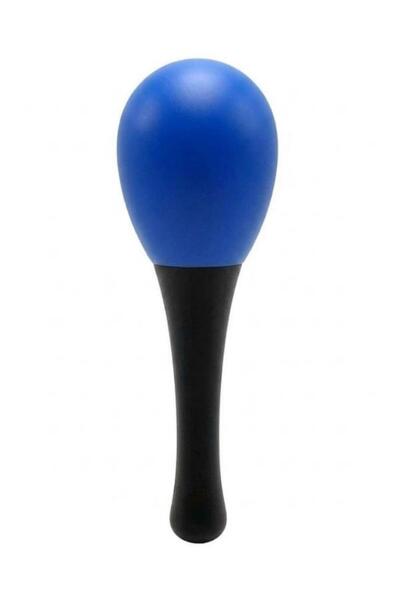 Temel Plastik Marakas Ritim Aleti Mavi 13 cm BY11-9