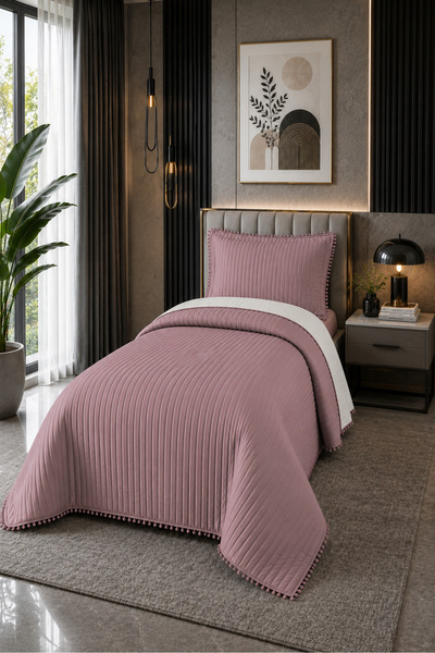 Bella Home طقم مفرش سرير فردي من سوفيا بومبون - 180x240 سم