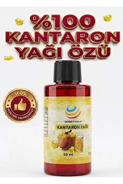 Herşeyi Kolay Kantaron Yağı 50mL Saf Sarı Kantaron Yağı El Yapımı Içilebilir ...