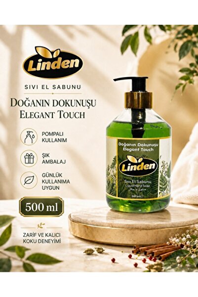 Linden Liquid Hand Soap Nature's Touch 500 ml Elegant Touch