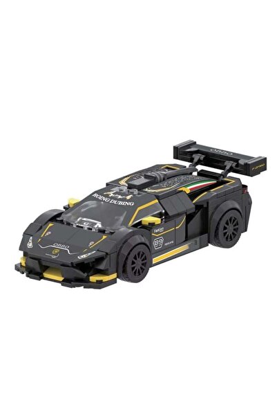 BAMI NETWORK Cuburi de constructie masina de curse neagra plastic 6+ ani