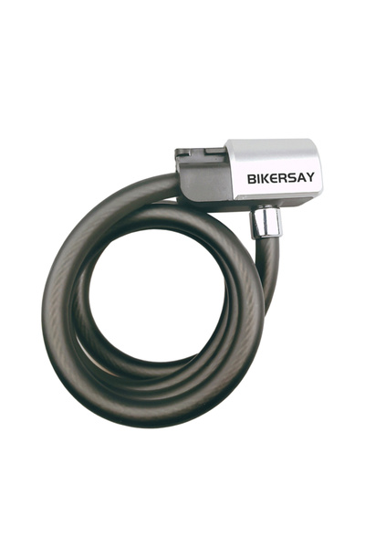 Choice Black 4 Feet Anti-theft Bicycle Lock Cable Coil with Mounting Bracket ...