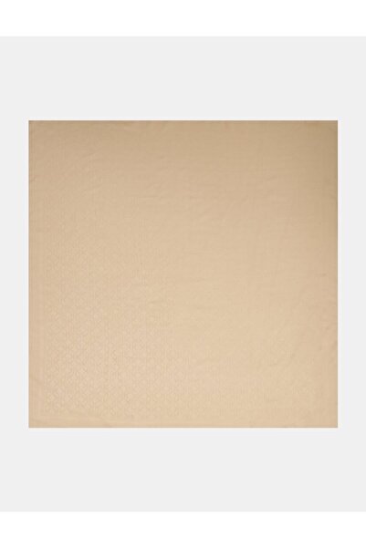 Kayra Logo Patterned Scarf Beige