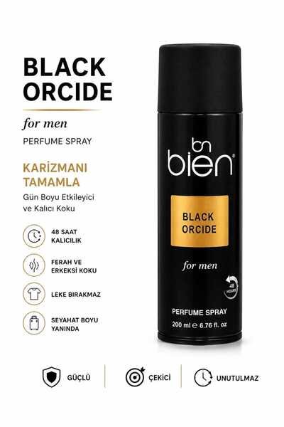 Bien Professional Black Orchide Erkek Parfüm Spray 200 ml Kalıcı Etkili Kariz...