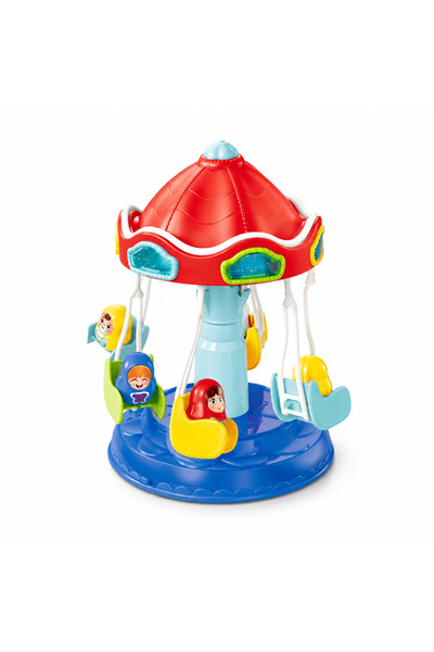 Toysea Battery-Operated Rotating Swing Ride Toy with Music, Lights & Fun Amus...