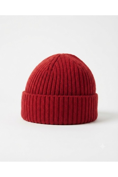 Fonem Unisex Sarrow Bere Fo 2569 Rouge Red Premium- Flexible Ribbed Knitted, ...