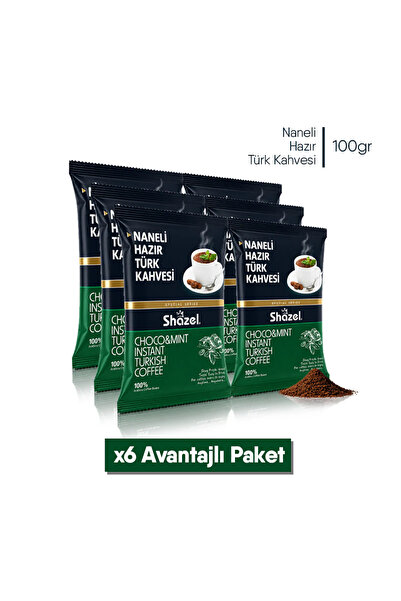 Shazel Naneli Türk Kahvesi | 100 gr | 6'lı Paket