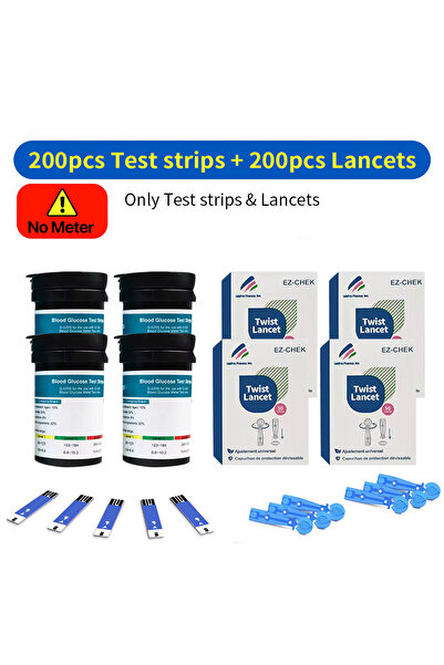 Choice4 200pc strip lancet Electron Blood Glucose Meter 50/100pcs Test Strips...
