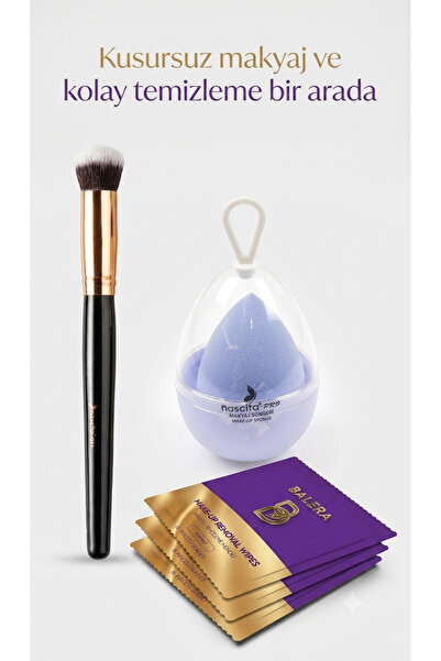 nascita Blue Sponge Egg Brush - Oval Concealer + Boxed