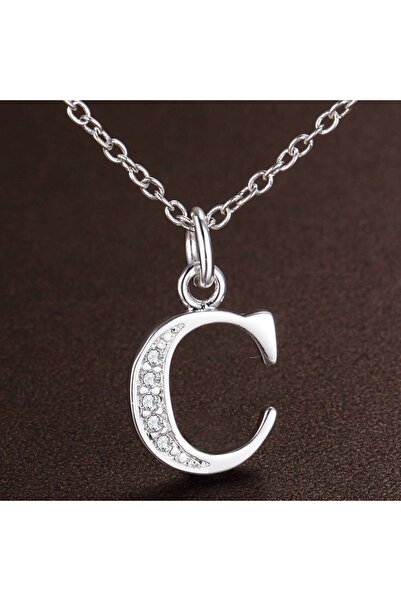 Choice3 209-C 925 Sterling Silver 26 Letters Necklace Pendant for Women Weddi...