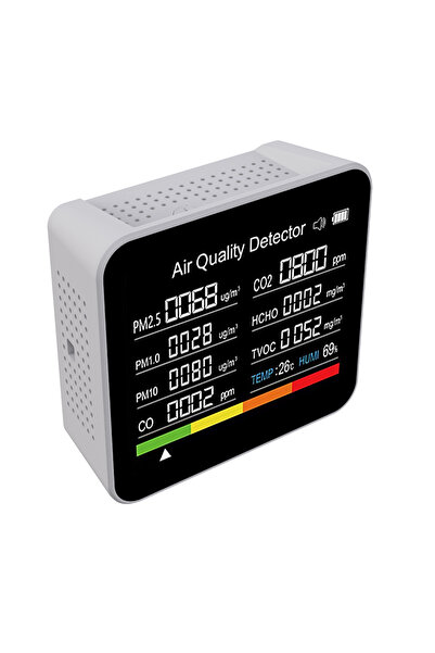 Choice 9 in 1 9 In 1 Air Quality Monitor CO2 Meter CO TVOC HCHO PM2.5 PM1.0 P...
