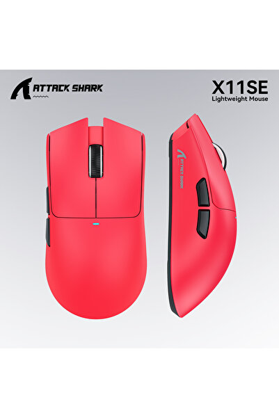 Choice6 X11se Red Attack Shark X11 X11SE Wireless Gaming Mouse 3-Mode , PAW33...