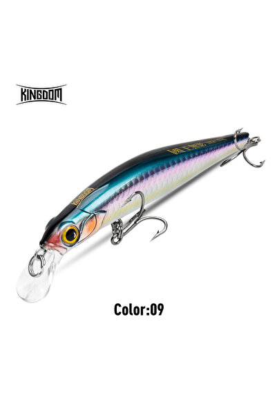 Choice37 KINGDOM 80mm 9g 9506-09 Kingdom Sinking Minnow Fishing Lures 60mm 80...