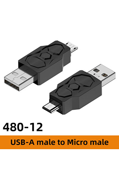 Choice محول AG-Micro G 480-12 USB إلى Micro USB Mini USB محول USB ذكر وأنثى 4...