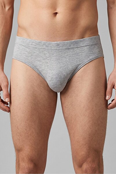 OBJE Men's Gray Runner Cotton Slip