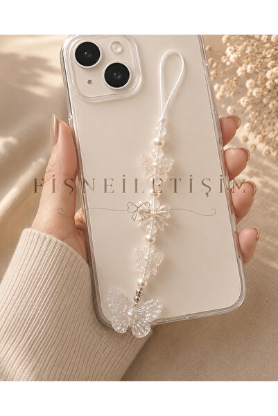 FİŞNEİLETİŞİM PİNTEREST ZARİF KELEBEK TELEFON CHARMI TELEFON İPİ ÇANTA AKSESUARI