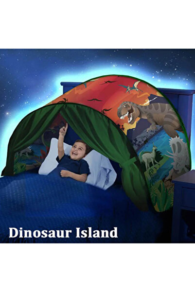 Choice Dinosaur no light Funy Dream Tent with light for Kids Bed with Storage...