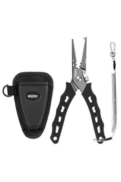 Choice Black Booms Fishing F07 Fishing Pliers Stainless Steel Braid Line Scis...