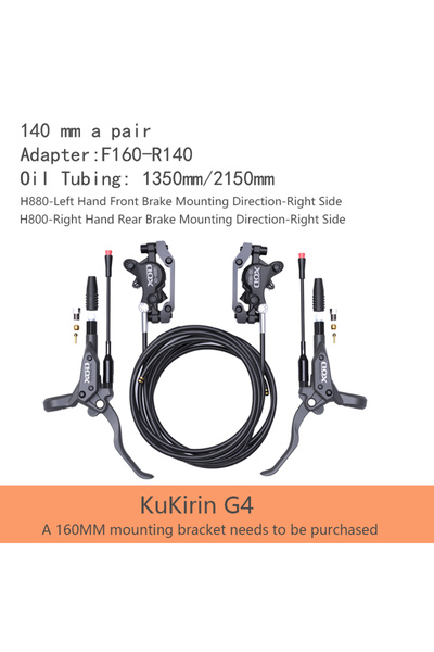 Choice13 G4 XOD H800/H880 Electric Scooter Hydraulic Disc Brake for KUKirin G...