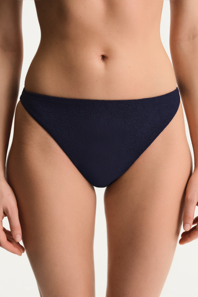 Penti Marineblauer Hailey Bikini-Unterteil mit minimaler Textur und mittlerer...
