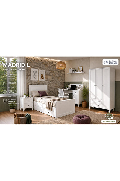 VENATTO MADRİD LARCH GENÇ ODASI (%100MDF)