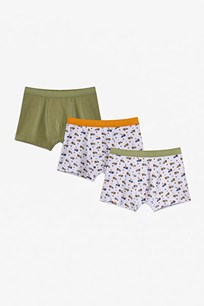 Penti Erkek Çocuk Haki Dinozor The Field 3'lü Boxer