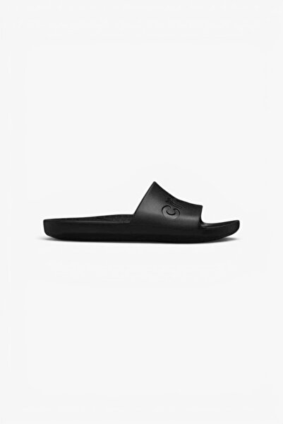 Crocs شبشب أسود للجنسين بتصميم أنيق، بحزام واحد ونعل سميك مانع للانزلاق، مريح...