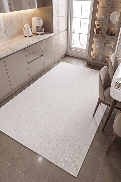 Cool Halı Delhi Krem Sisal Halı Hasır Görünüm Kaymaz Taban İskandinav Modern ...