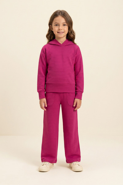 CRASSİ Girls' Hooded Set