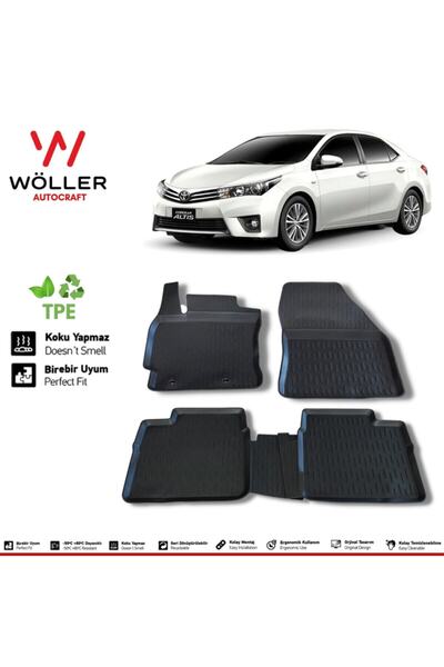 wöller Toyota Corolla Paspas 2013 2018 Arası 3d Havuzlu Paspas