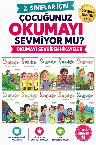 5 Renk Yayınları 2 .Sınıf Okumayı Sevdiren 10 lu Hikaye Seti - 5 (32 sayfa)